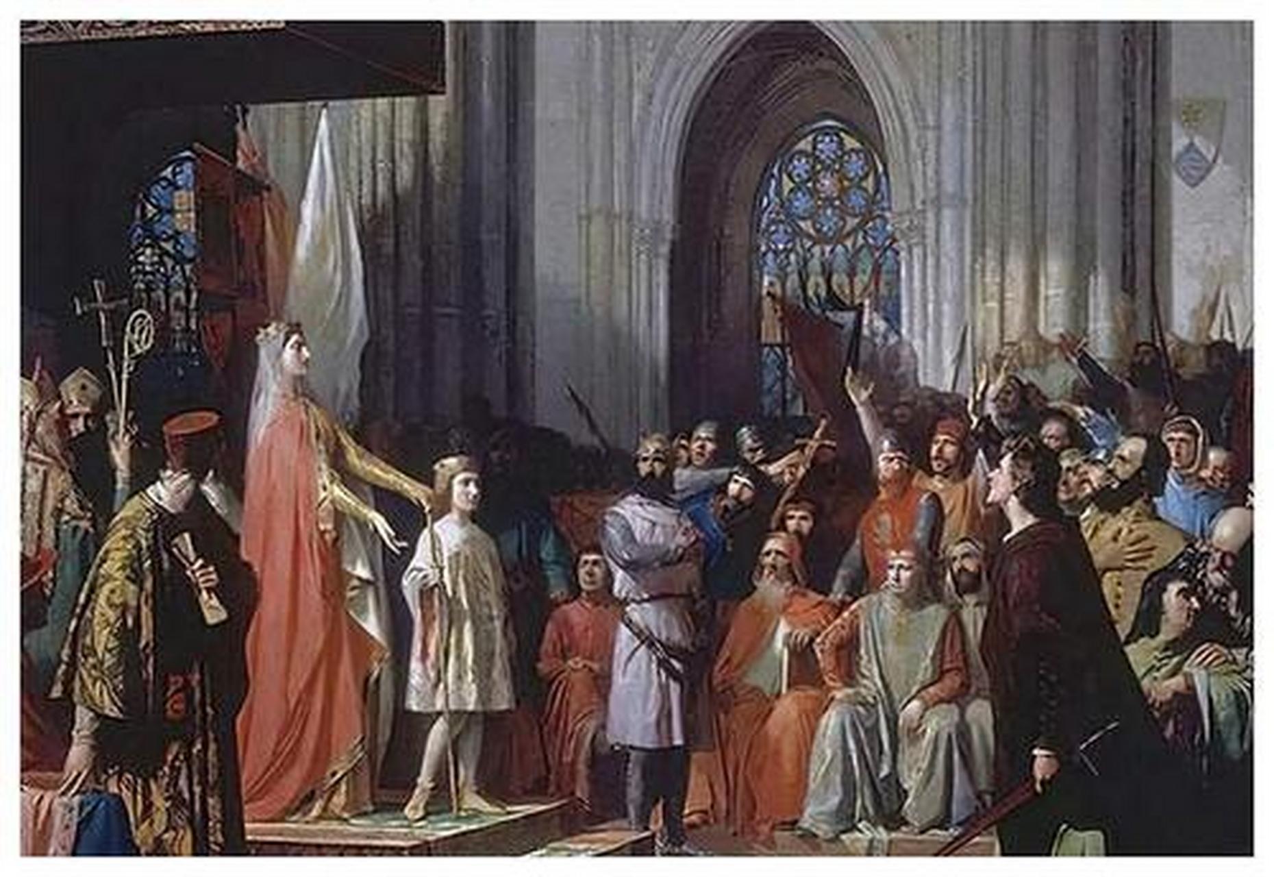 在西欧中世纪罗马天主教会大一统的神权统治处于支配地位,天主教会