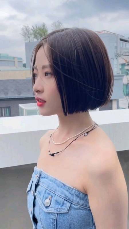 一刀切初恋头,甜美可爱又显脸小,喜欢短发的女生尝试一下吧