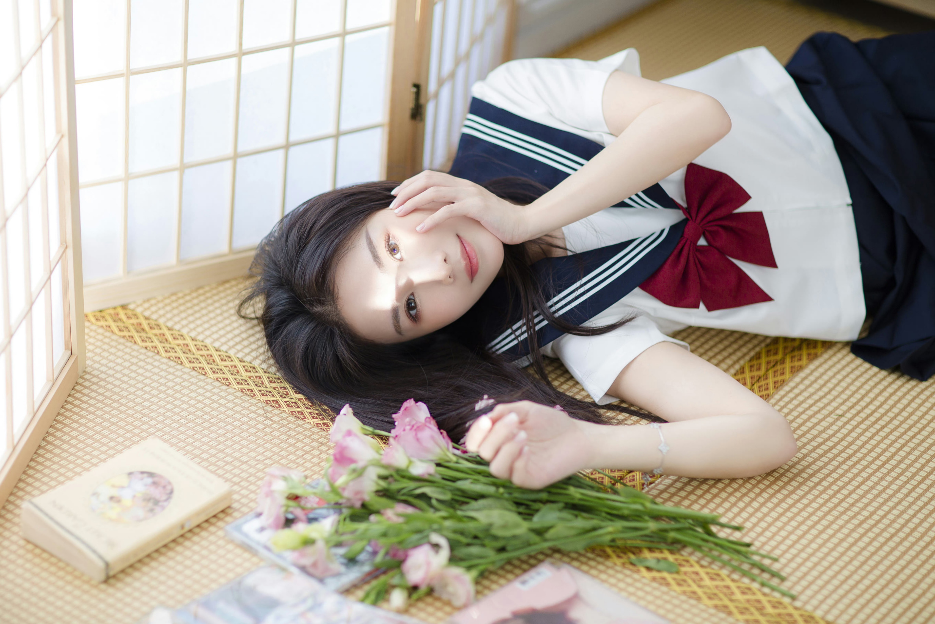 午后阳光︳超漂亮的jk制服美少女#私房艺术写真# #jk美少女# #艺术