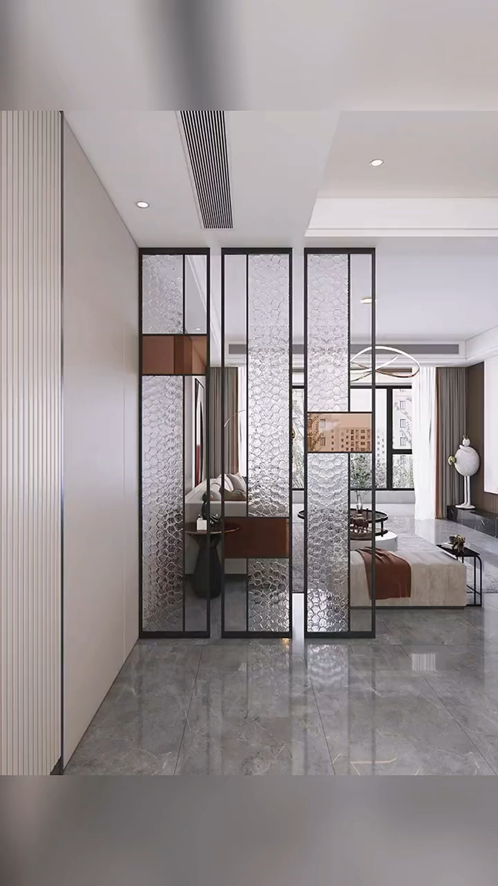 屏风隔断置物架