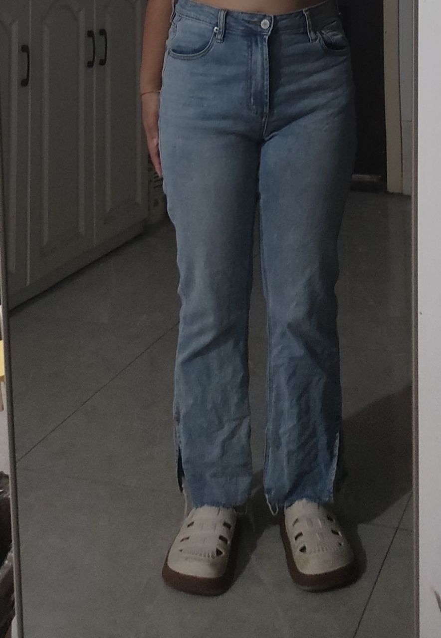 这种身材怎么穿什么衣服显瘦,我114斤,身高162,这牛仔裤实体店买的,好