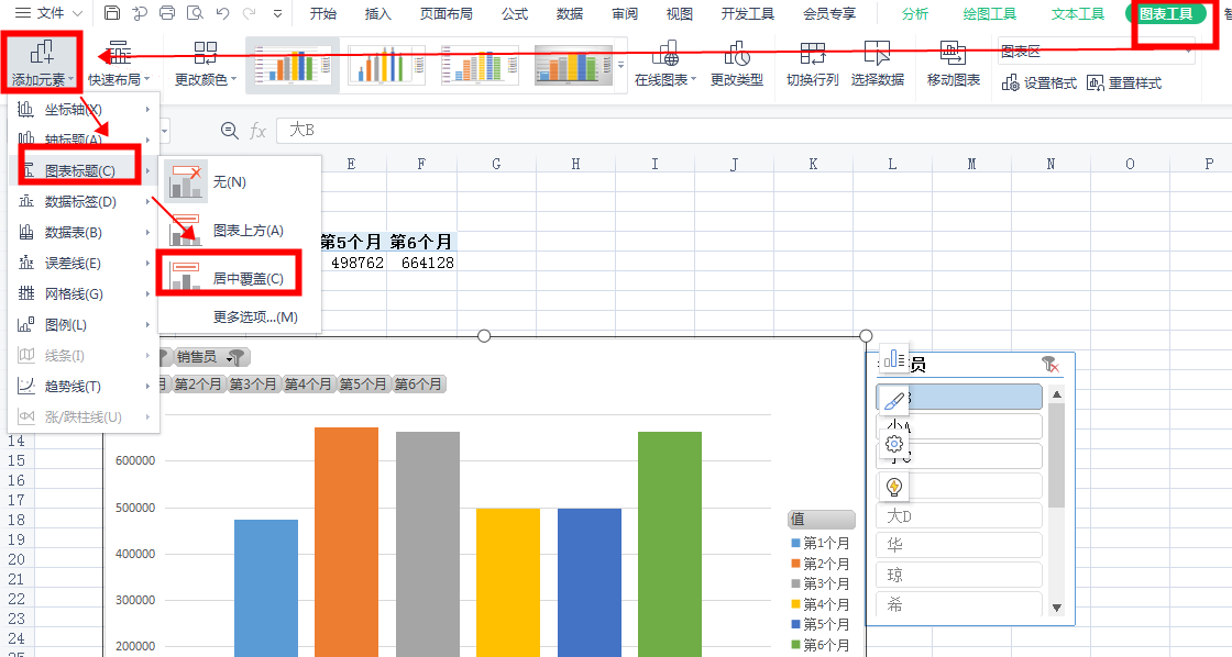wps办公小技巧之如何利用数据透视图来实现动态图表