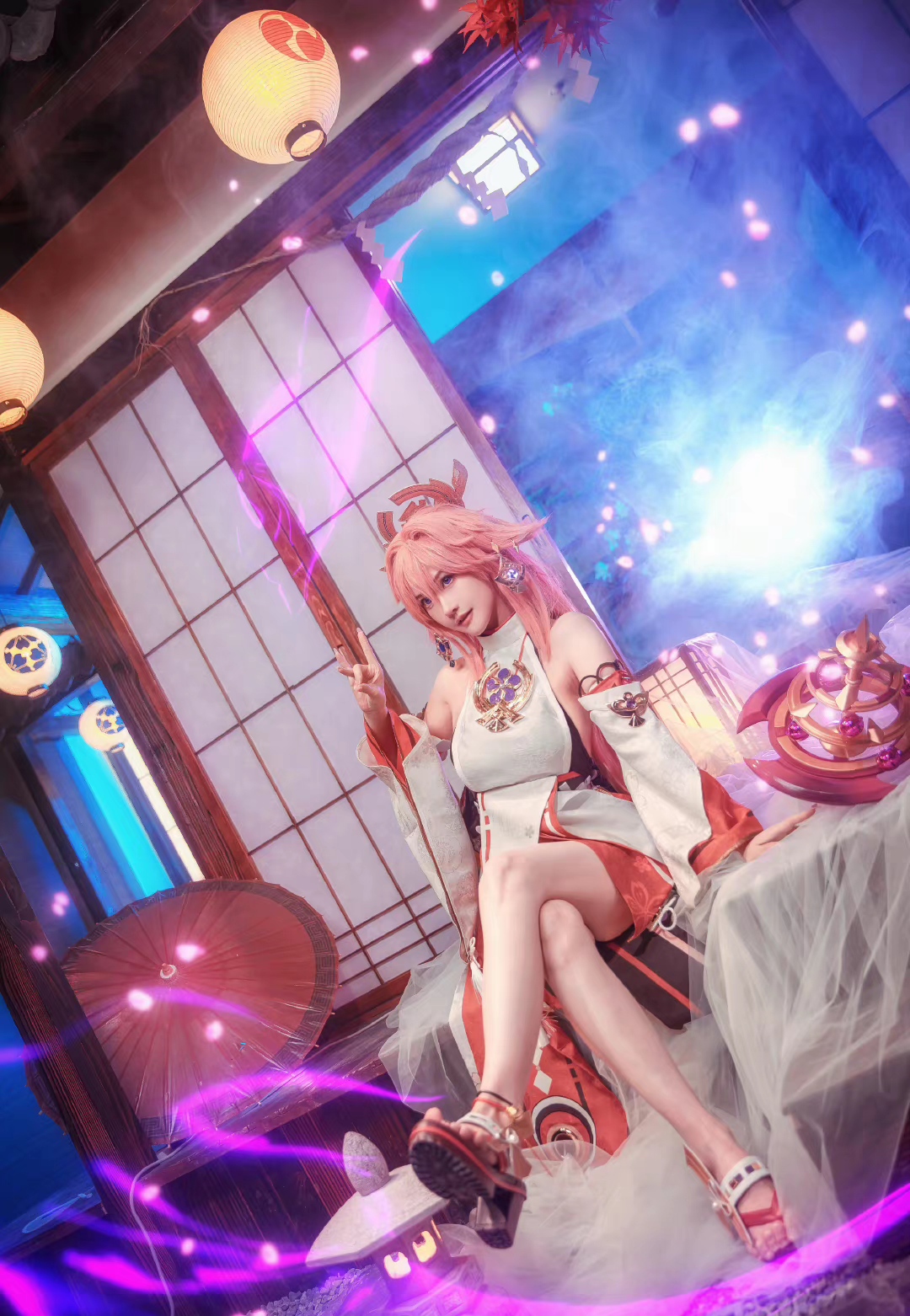 八重神子cos图片