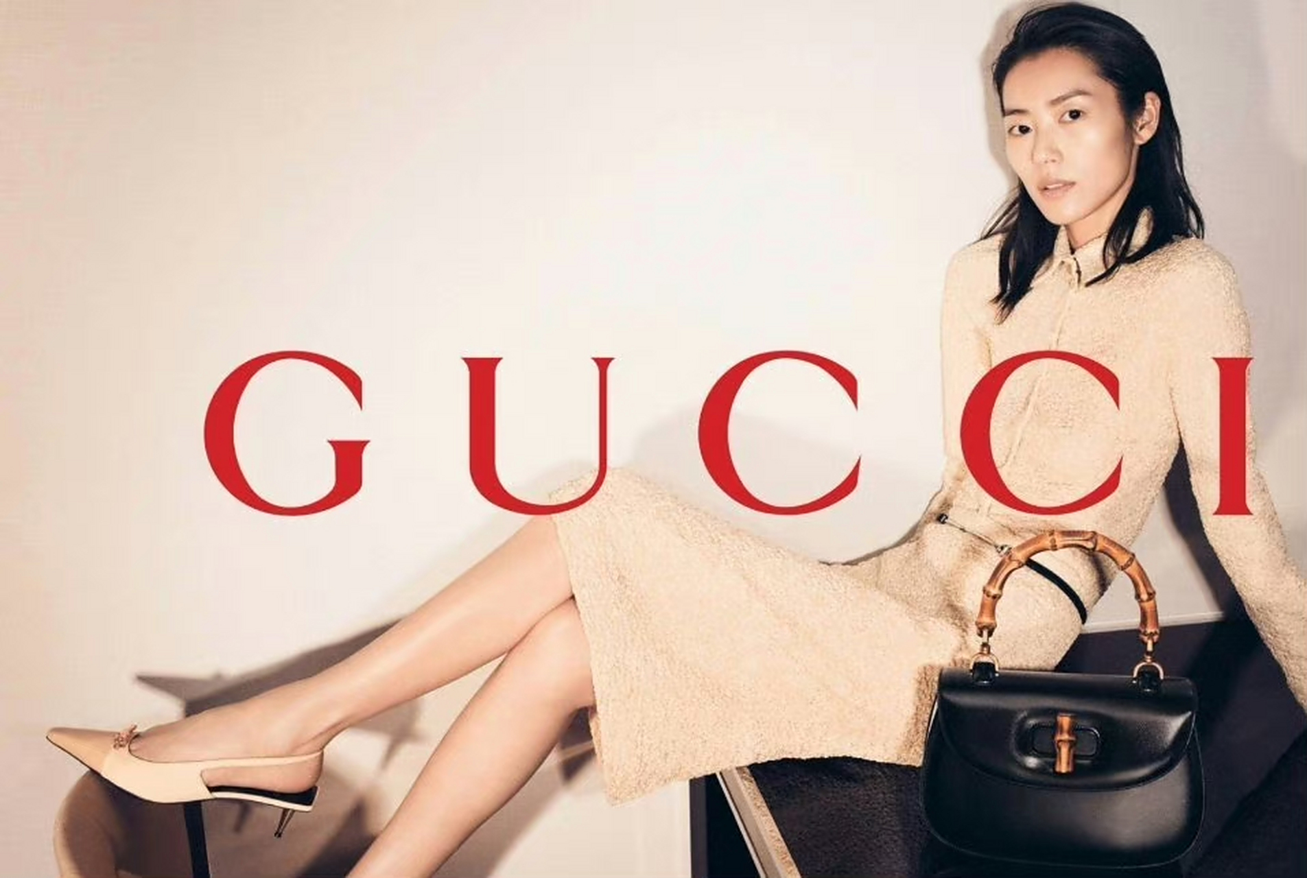 gucci bamboo 1947 2023 campaign 超模刘雯出镜演绎gucci bamboo