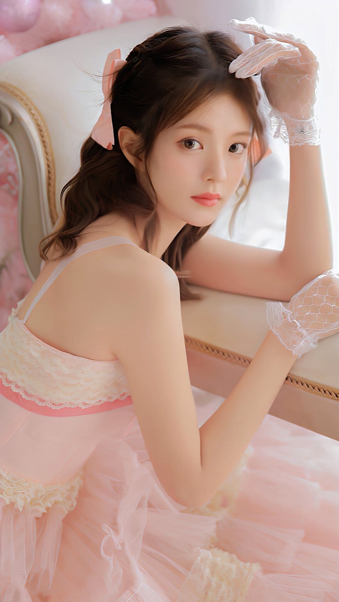 阳光美少女,满满的青春气息