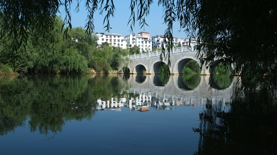 贵州十里河滩湿地公园风景