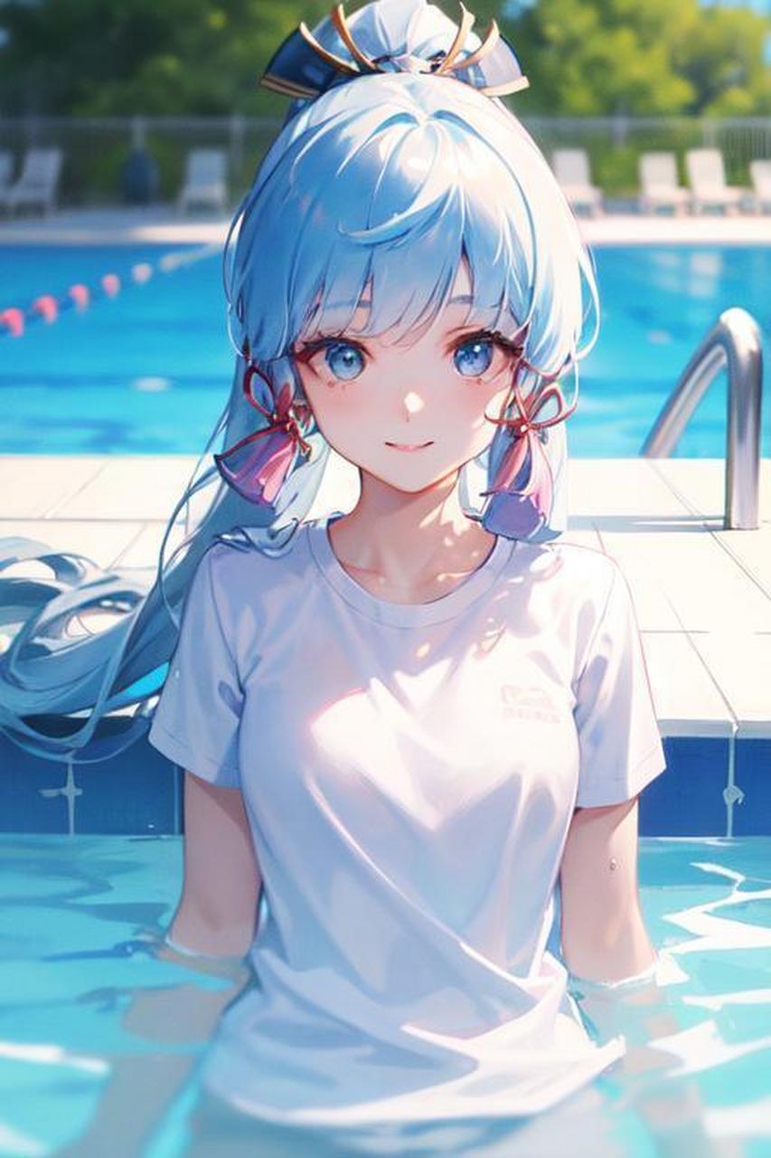 二次元美图# 漂亮的蓝毛