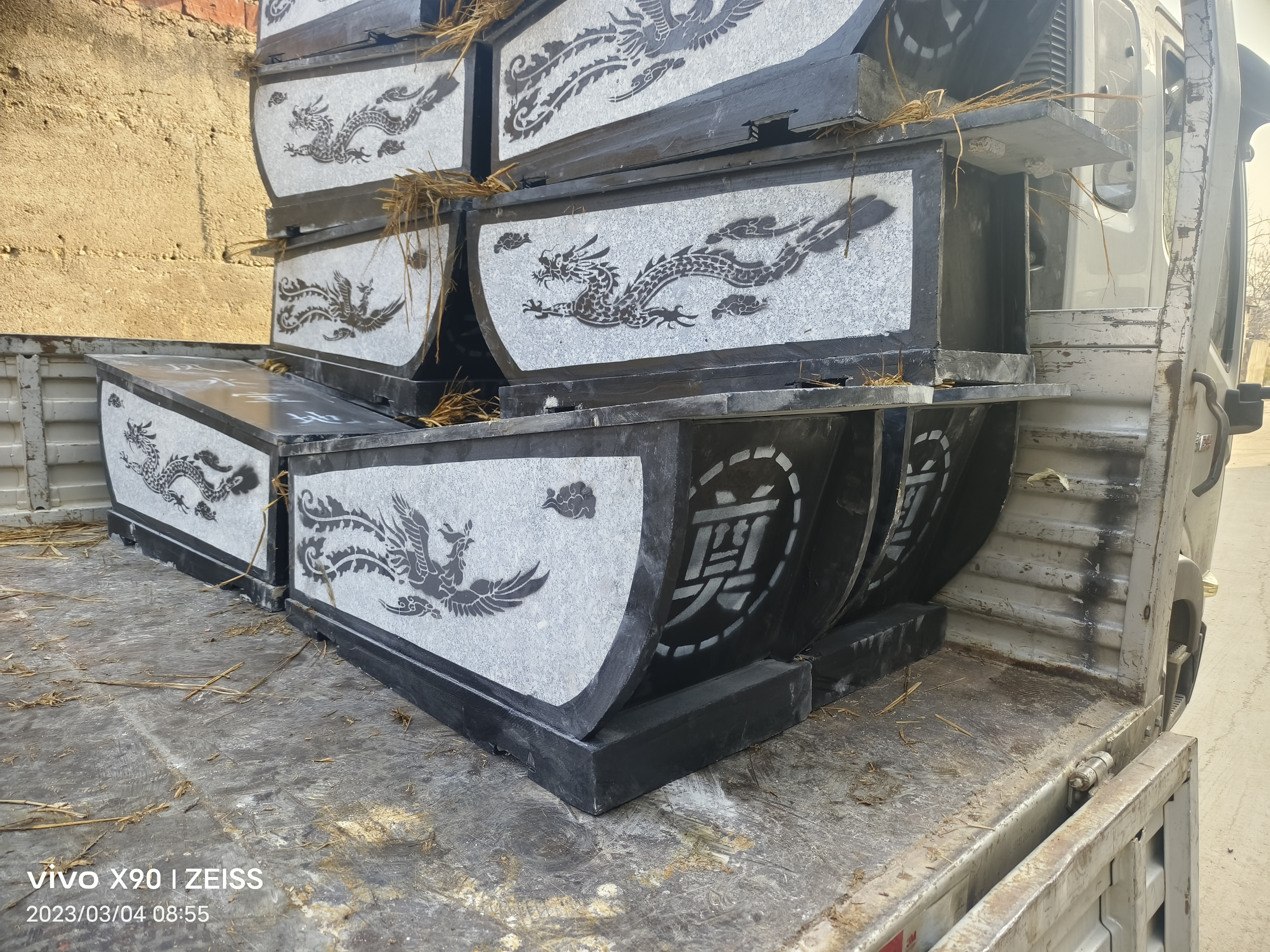 迁坟石头棺材大理石寿材花岗岩下葬