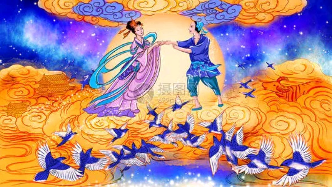 假如银河无鹊,牛郎织女如何相会?银河无鹊月空圆,邀您赐对上联