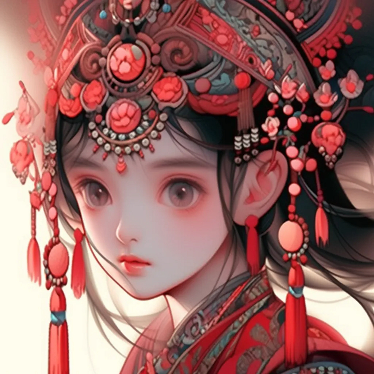 国潮民族风女生头像 676767