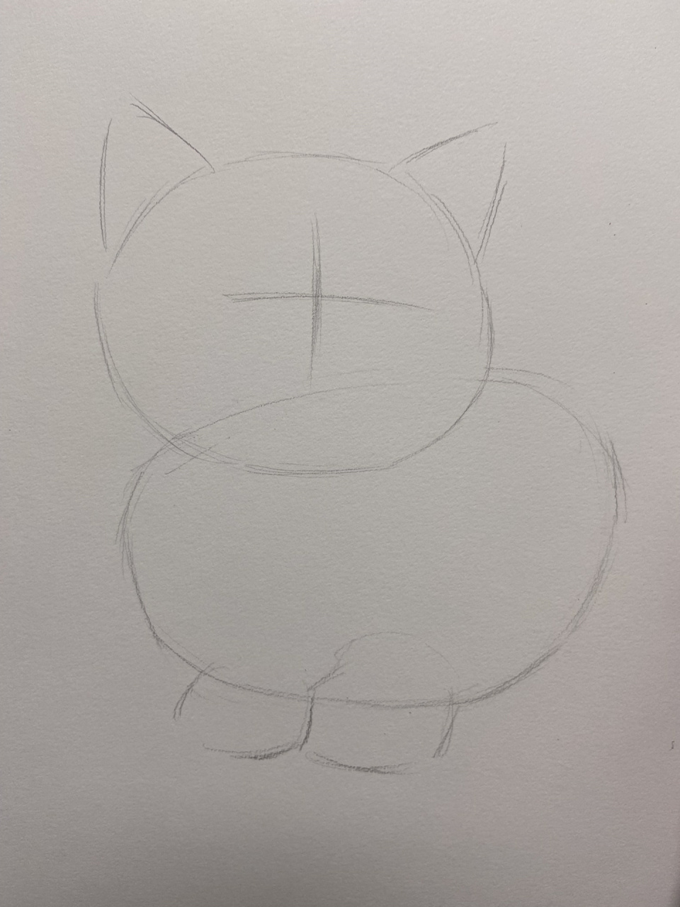 素描可爱猫猫详细教程,快艾特你身边学画画的小伙伴给你画一只猫猫