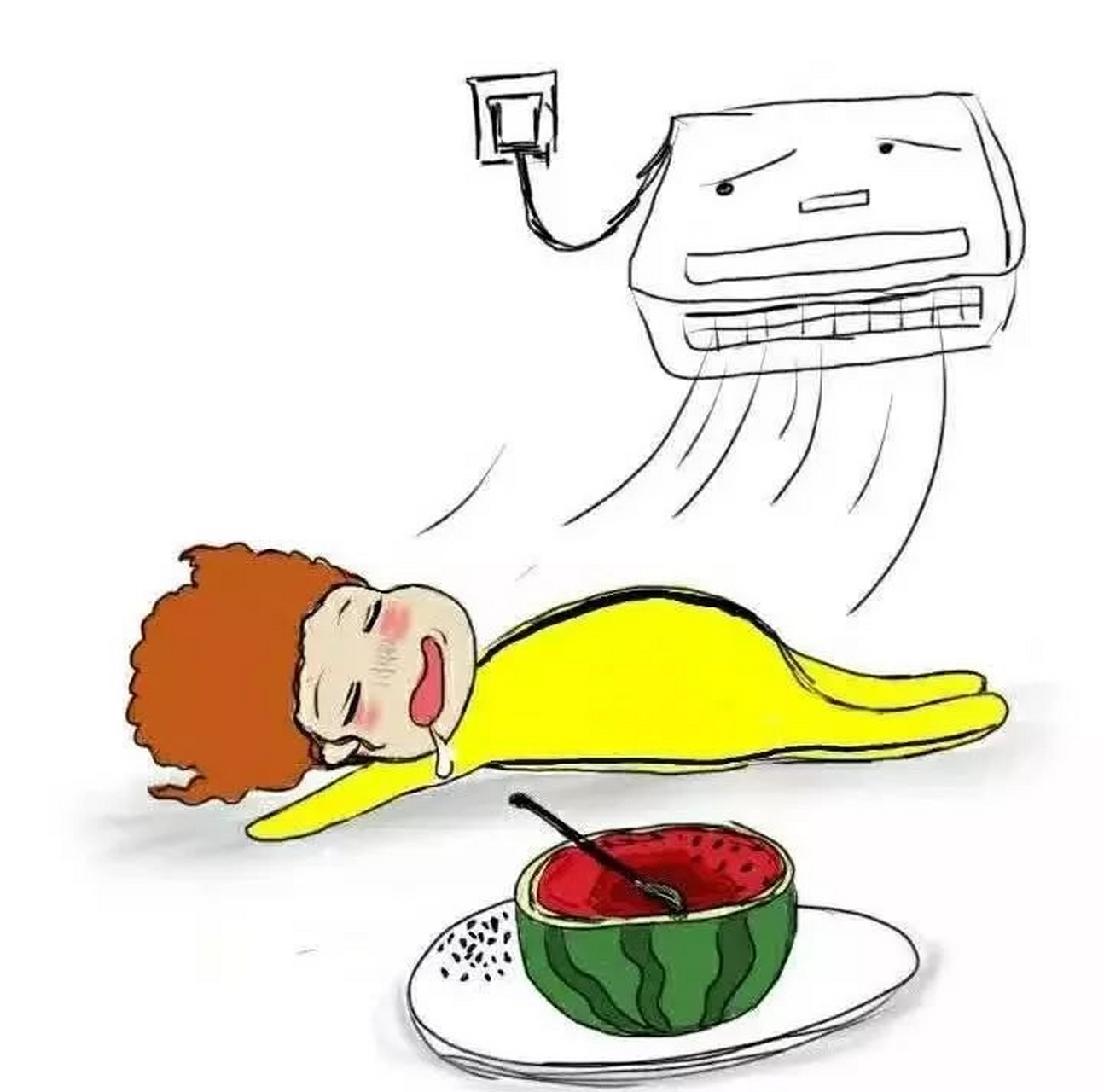 今天天气高温40度!