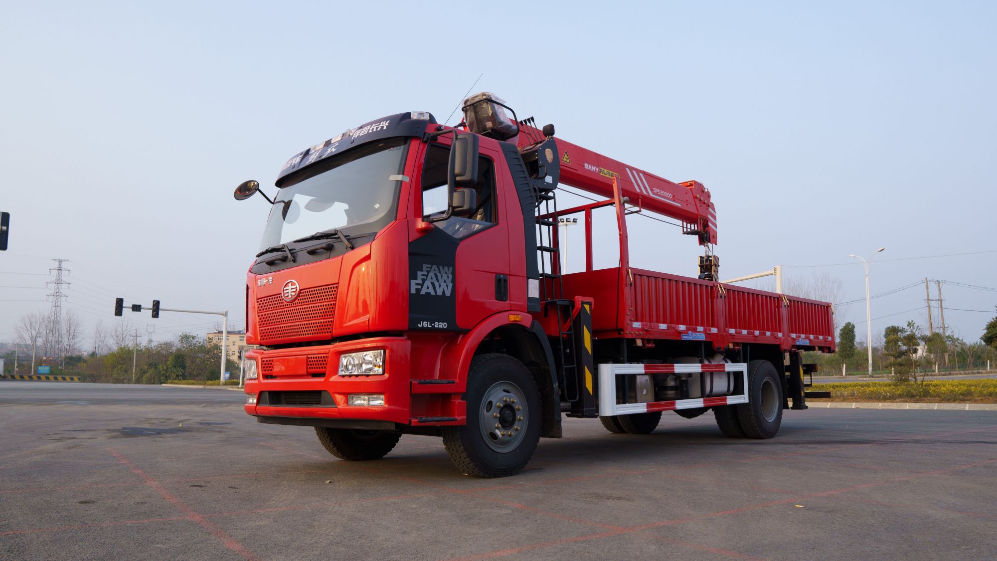 解放j6单排三一8吨随车吊厂家直供