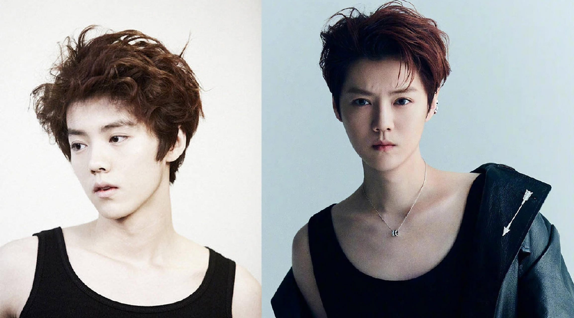 鹿晗2013年和2023年对比#  鹿晗的对比图9615!