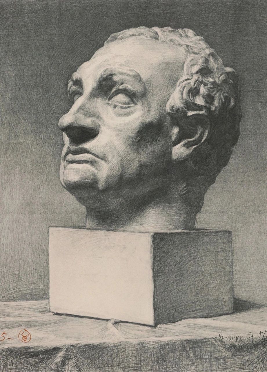 就会发现于萍老师的素描视频或者示范作品