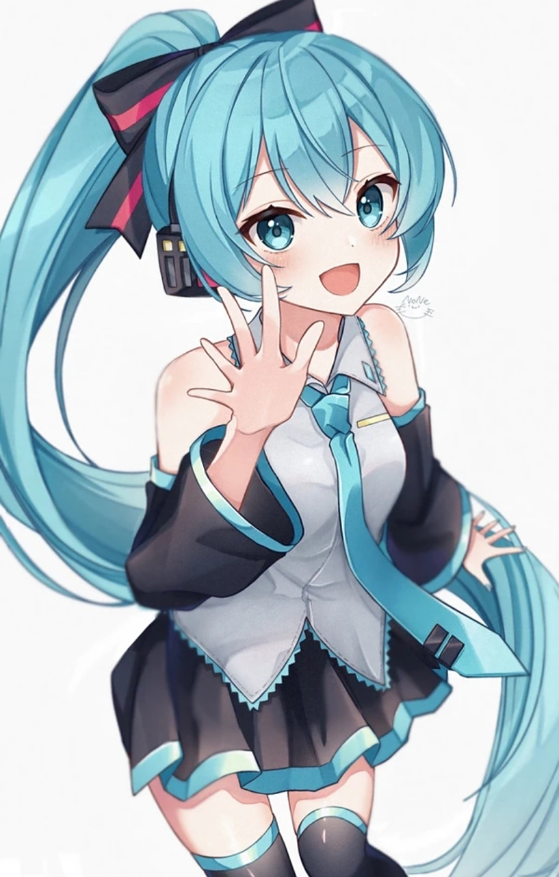 单马尾的初音未来[鲜花]