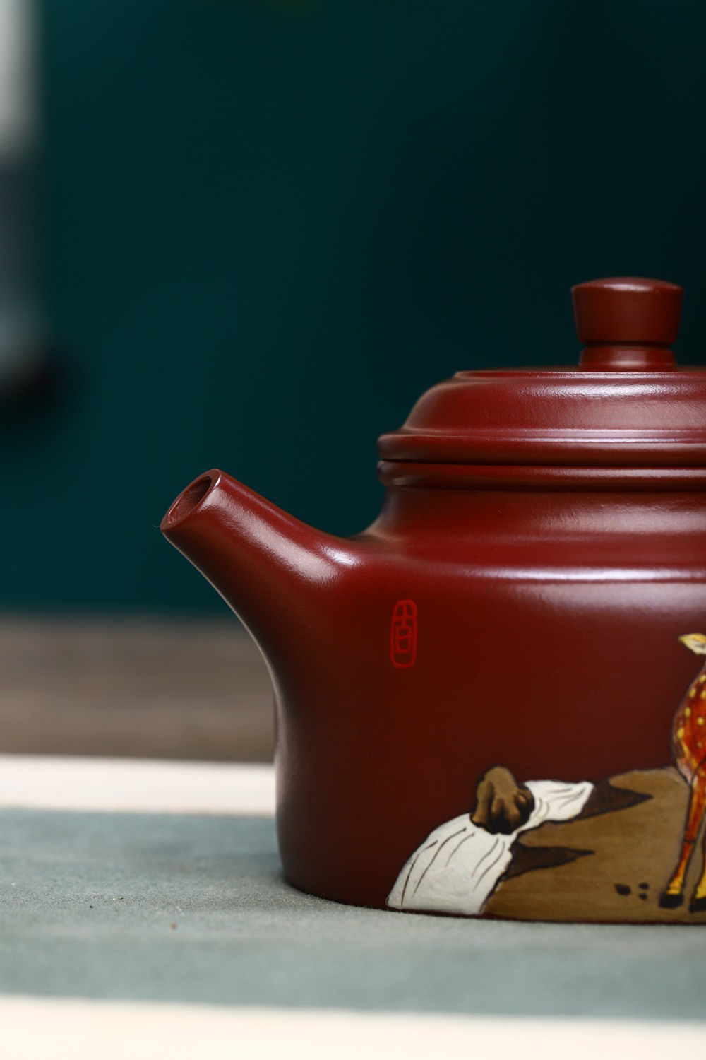 宜兴紫砂壶杨红伟全手工德钟壶原矿龙雪砂280cc