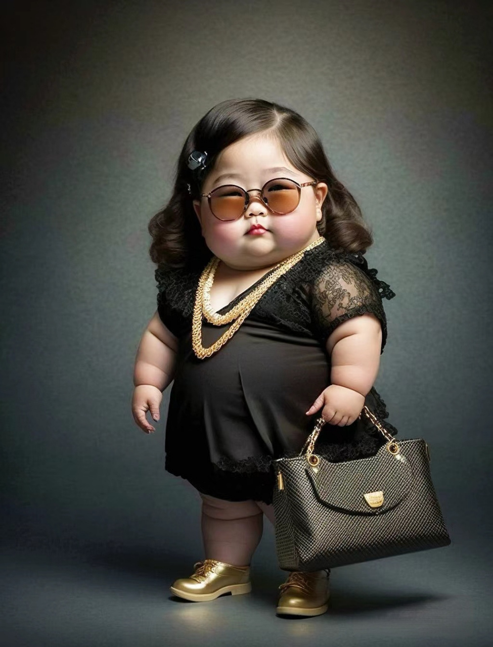 ai画廊# 小胖妞趣头像·3