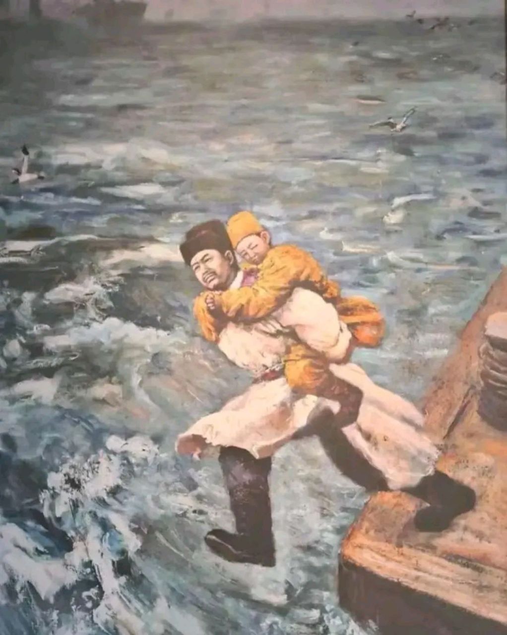 1279年,南宋在崖山海战中战败,宰相陆秀夫背起8岁的小皇帝问道:如今