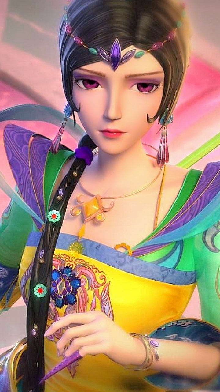 曼多拉动漫美图手机壁纸分享,她是叶罗丽仙境的女王