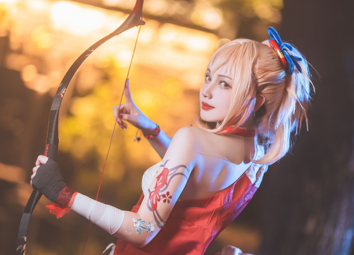 《原神》宵宫cos,来自长腿御姐的魅惑力,你抵挡得住吗?