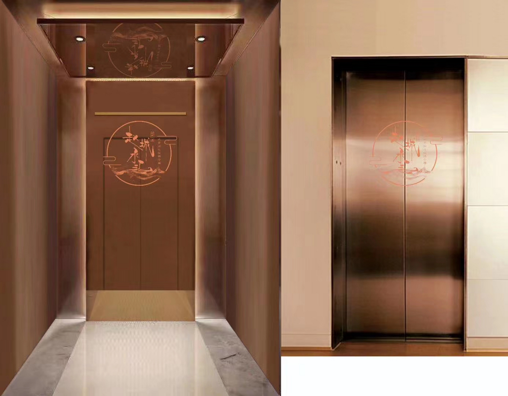 酒店电梯装饰,写字楼办公楼电梯装饰,家用电梯装饰,电梯装潢设计等一