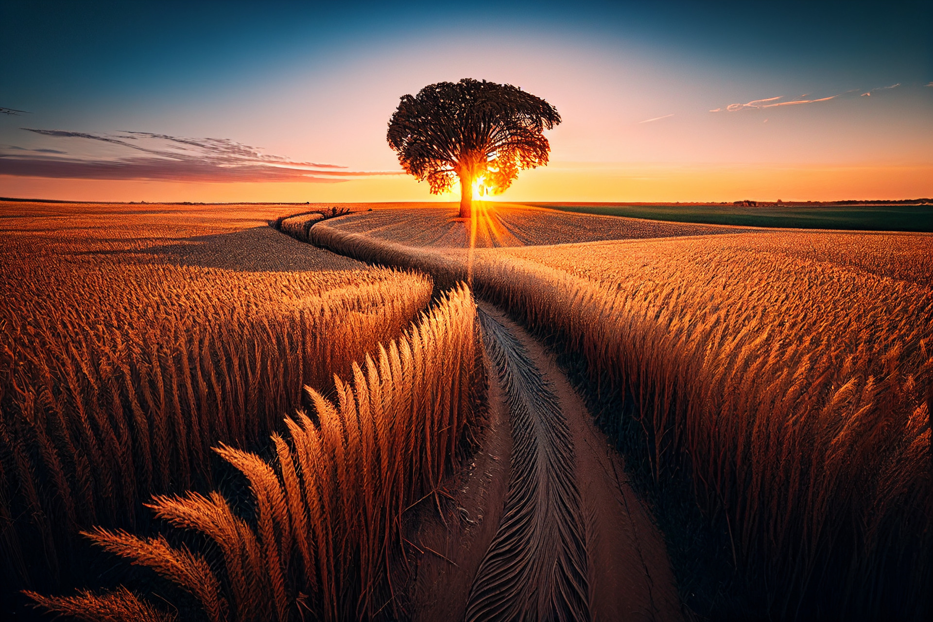 家乡的早晨,  景色是那么美丽,  清晨,  一起床就有一股凉爽的风向我