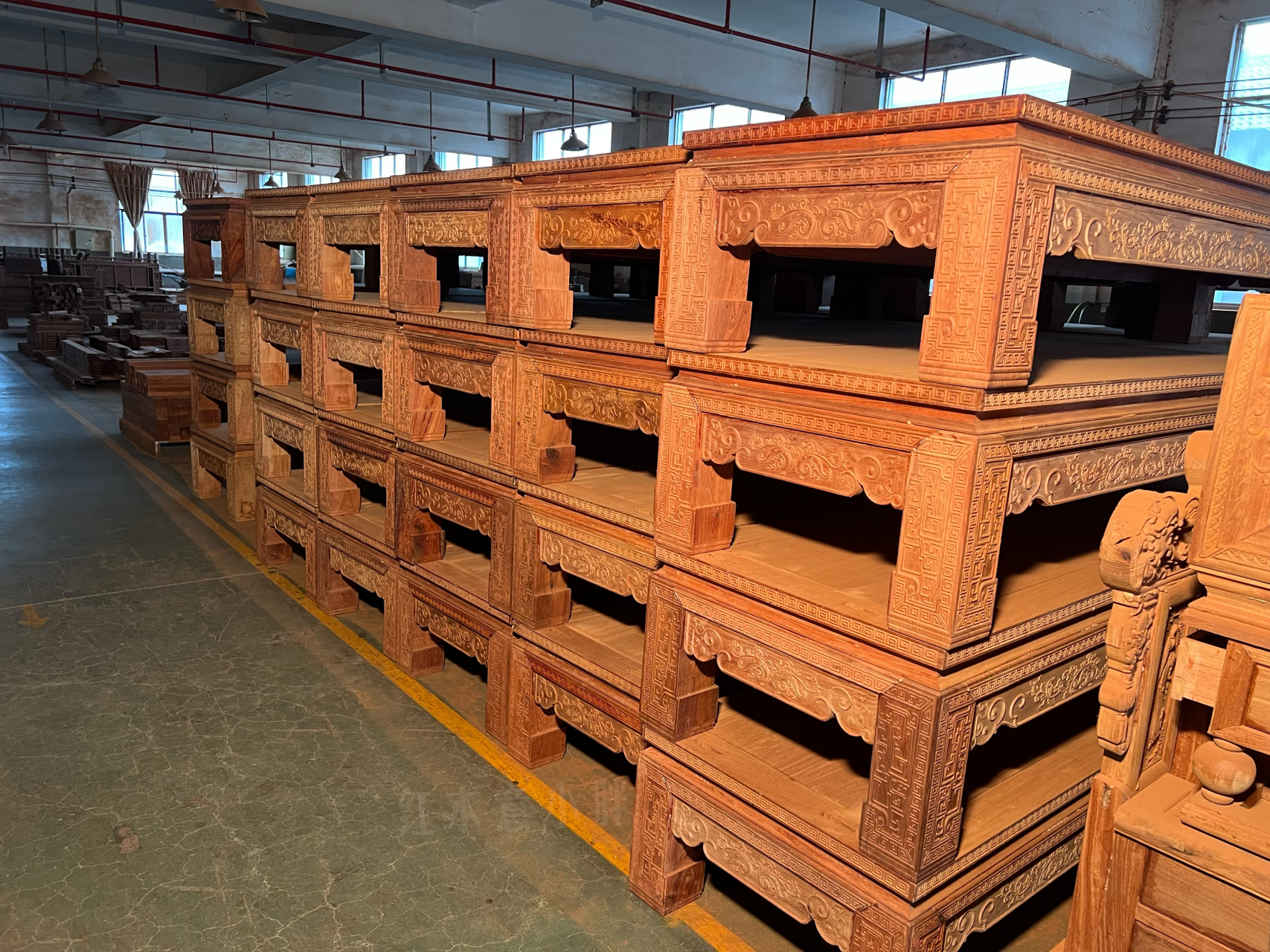 缅甸花梨·汉宫春晓沙发新一批组装… #汉宫春晓沙发# #缅甸花梨