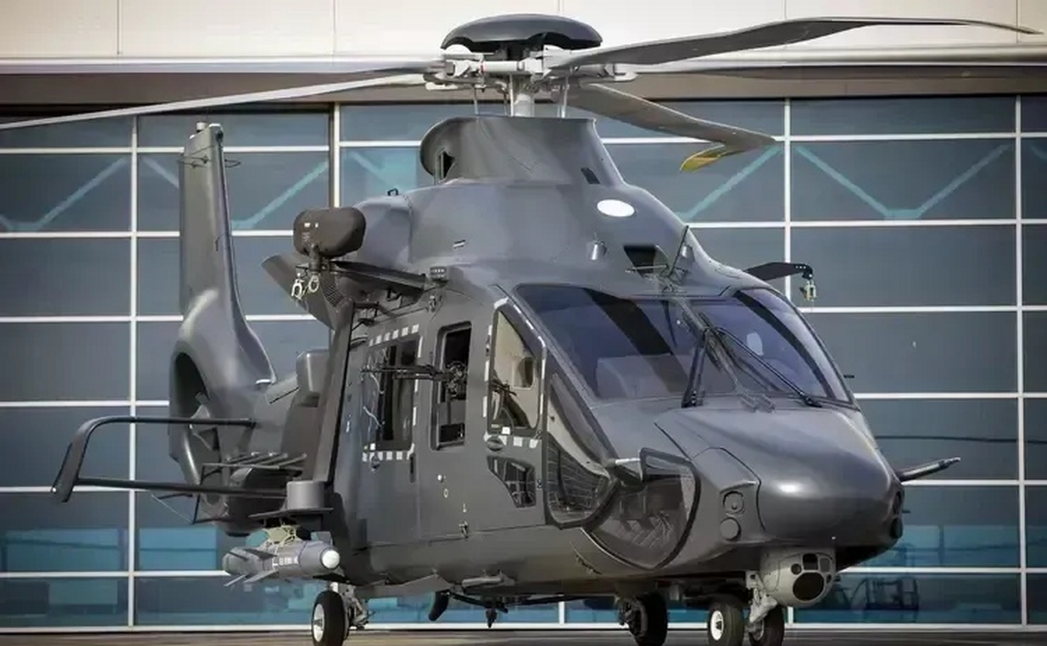 空客可军用多用途直升机h160,帅!