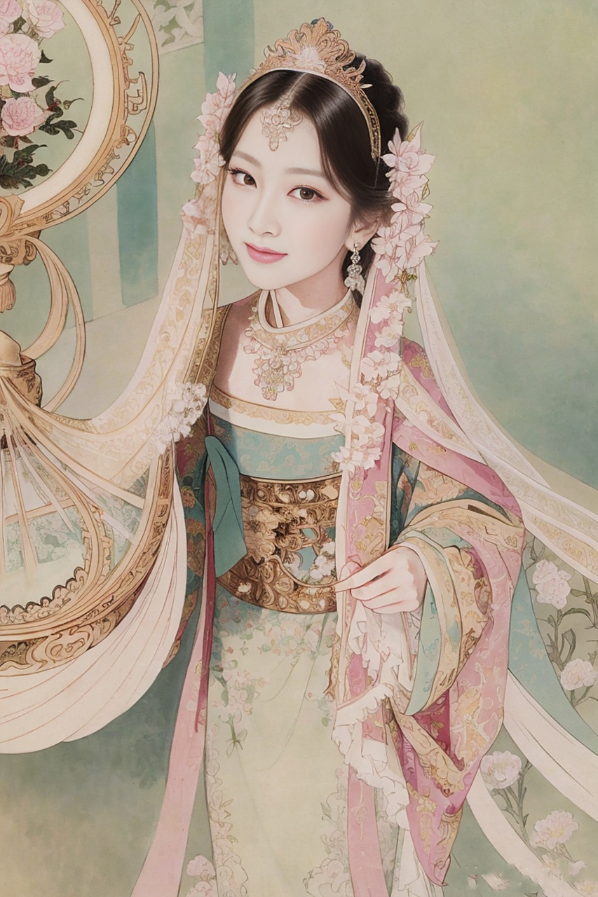 ai画廊#中国古代四大美女之四, 杨玉环 / 是唐代著名的美女,她是唐
