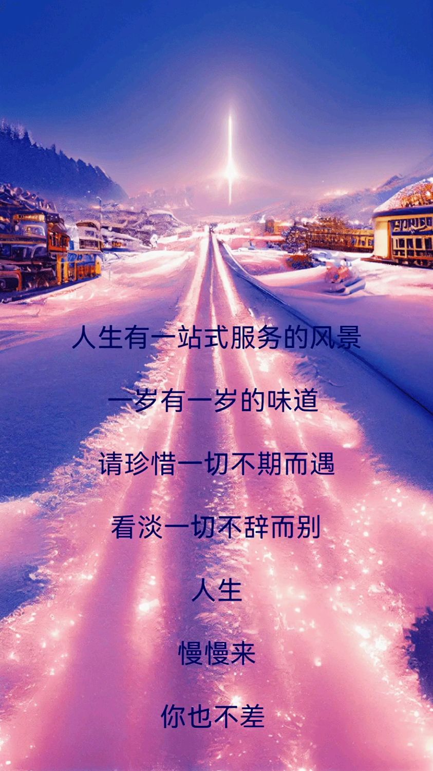 一切不期而遇人生一岁有一岁的味道,请珍惜