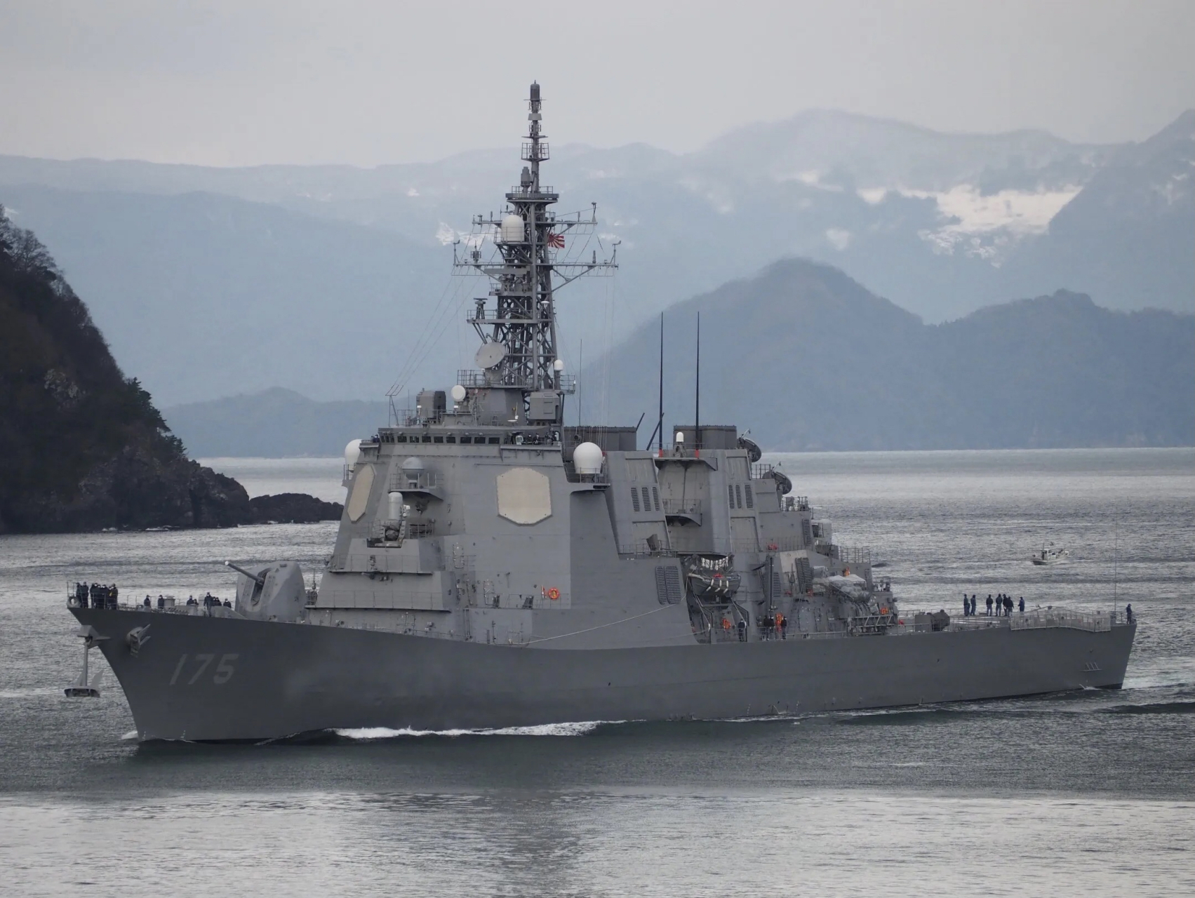 日本海上自卫队ddg-175妙高号 金刚级驱逐舰 该级共建造4艘,标准排水