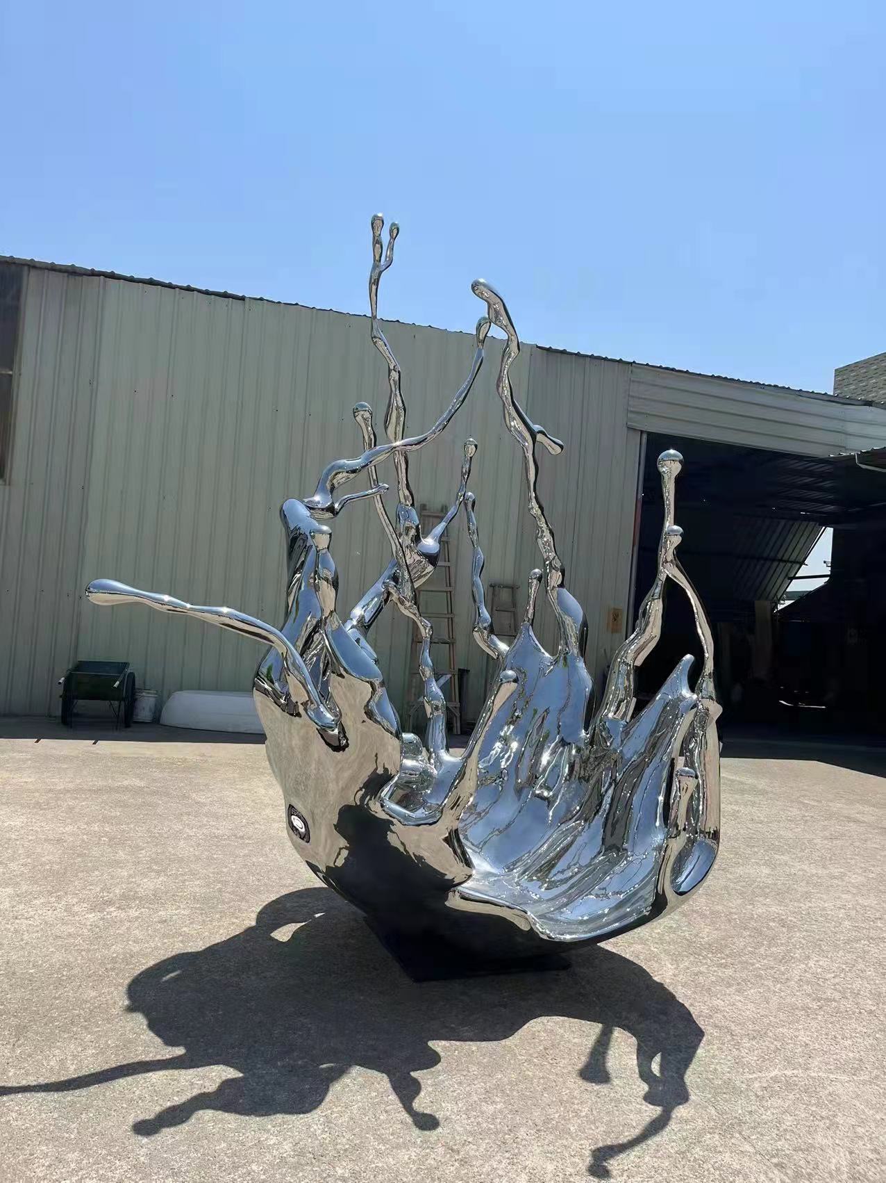 水花,浪花镜面雕塑