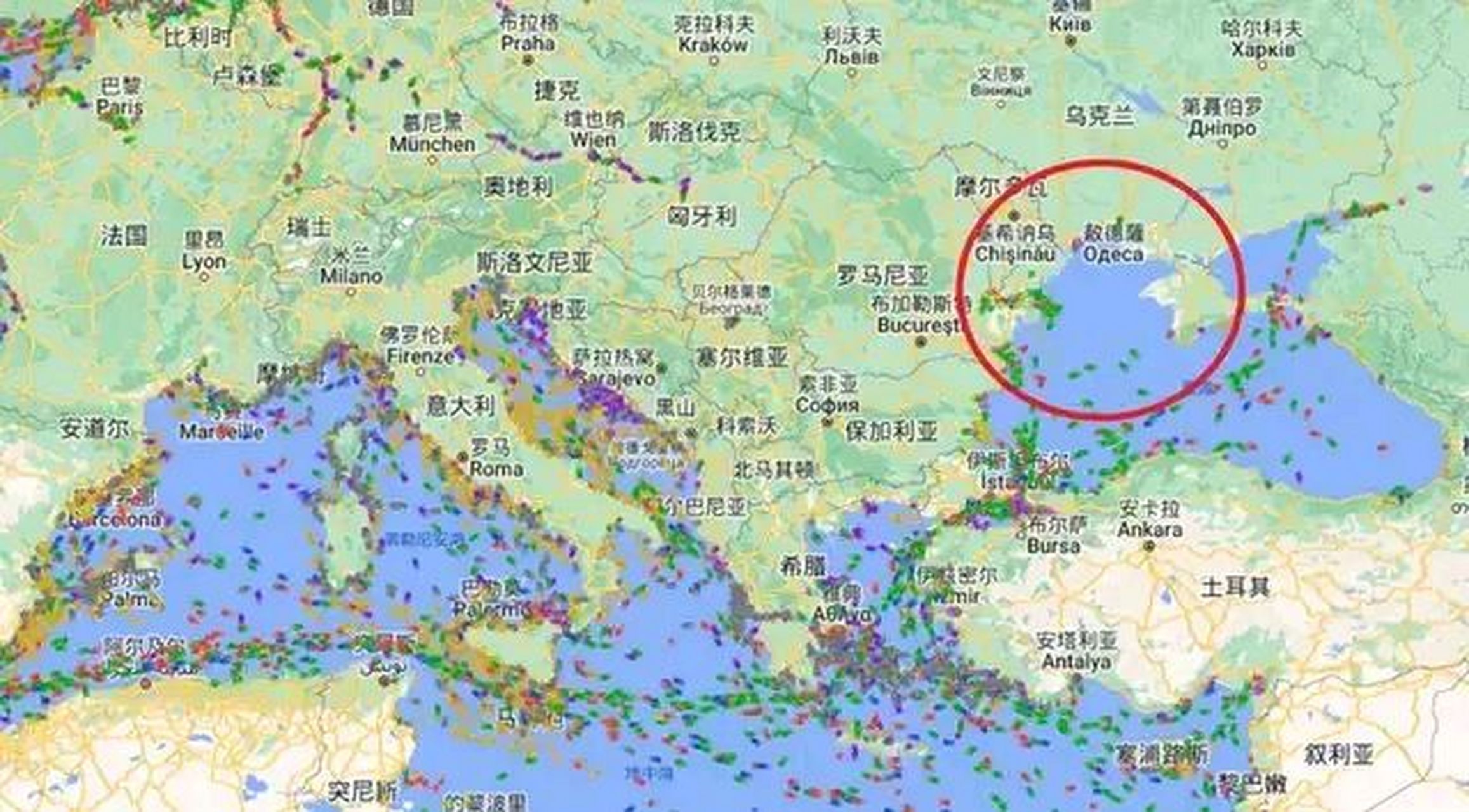 俄罗斯黑海舰队既然没有能力封锁黑海,干脆直接将乌克兰敖德萨港口