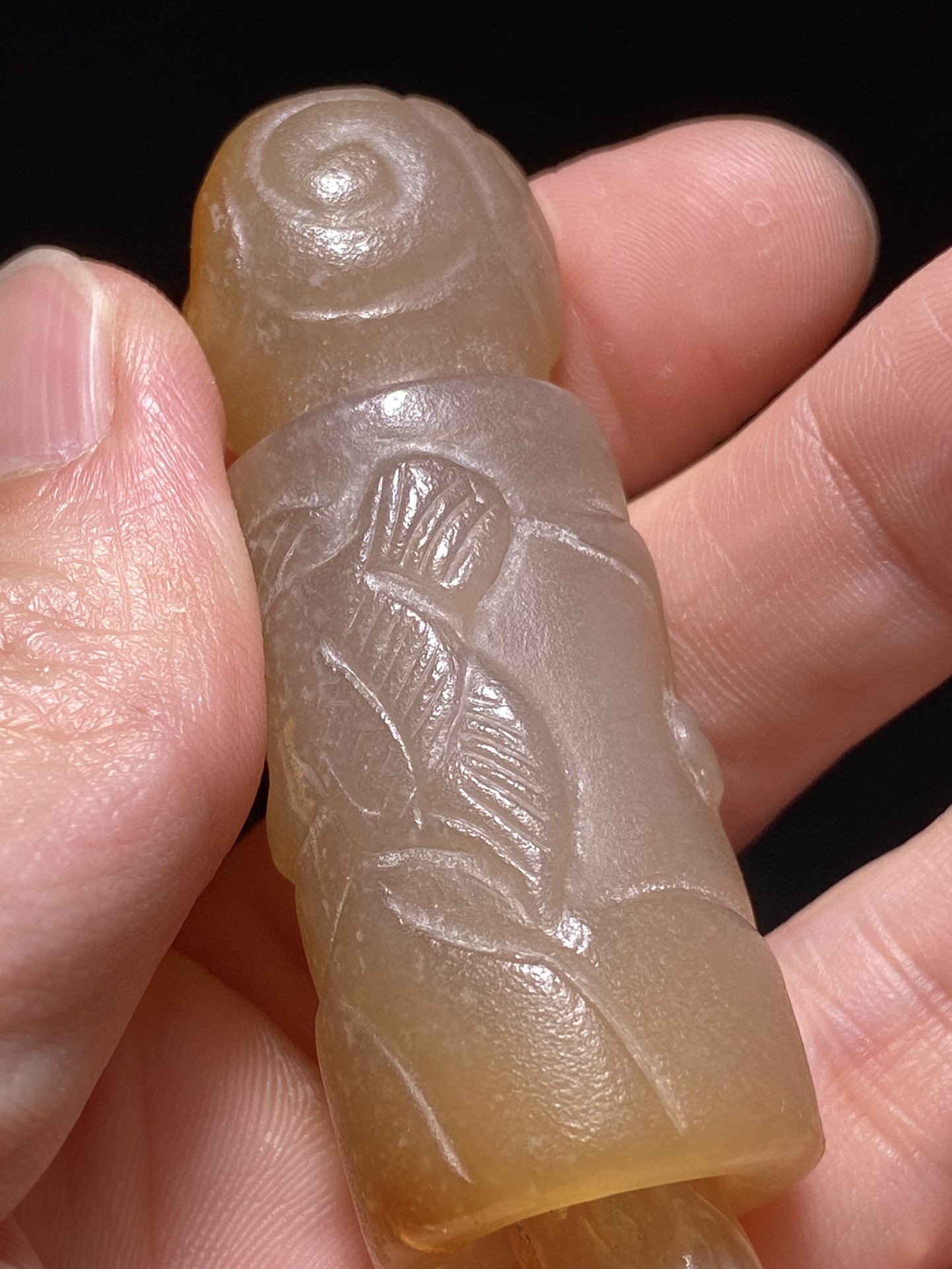 清 冰糖玛瑙 佛在心中 香囊 勒子