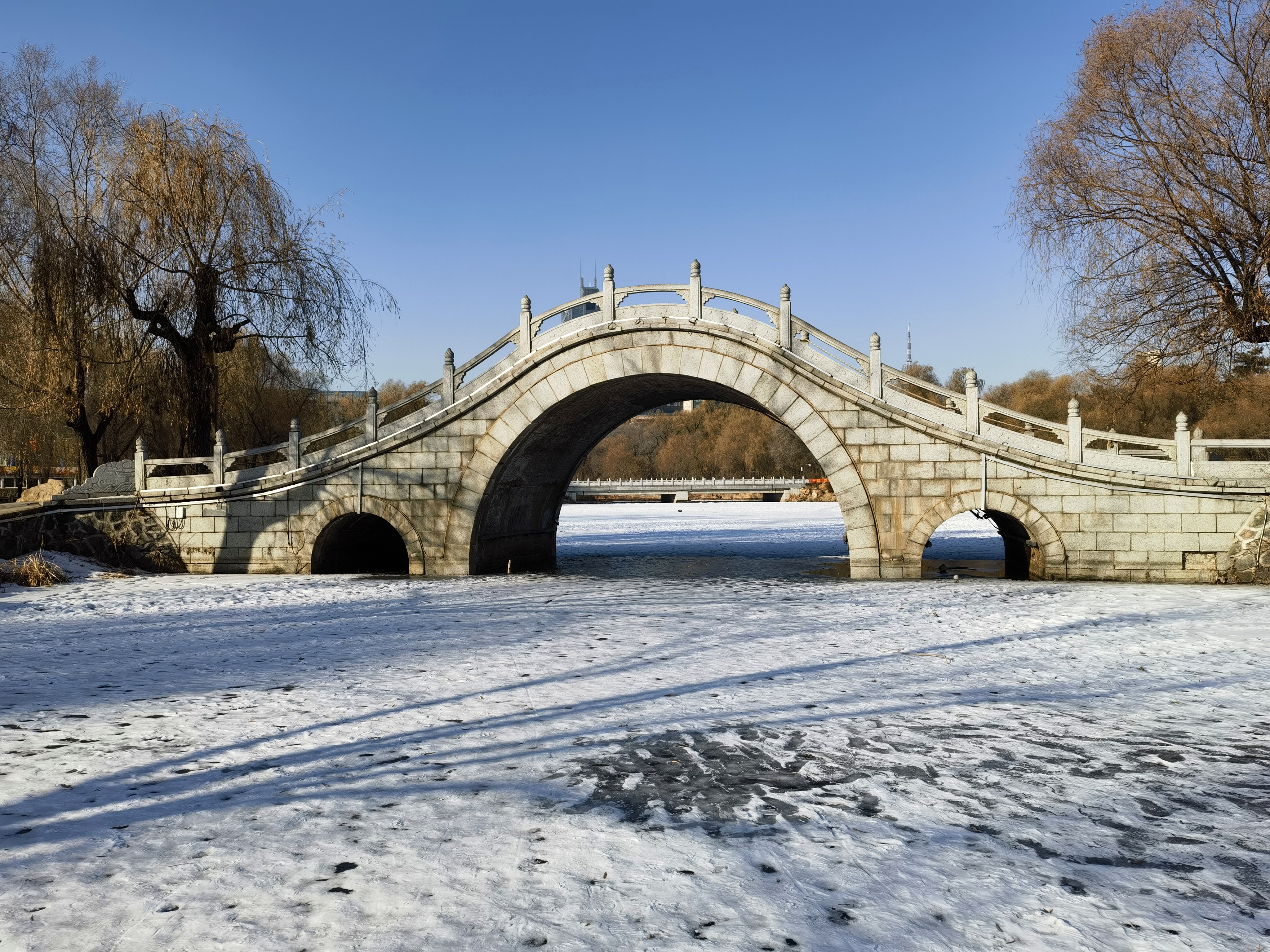 长春南湖雪景图片图片