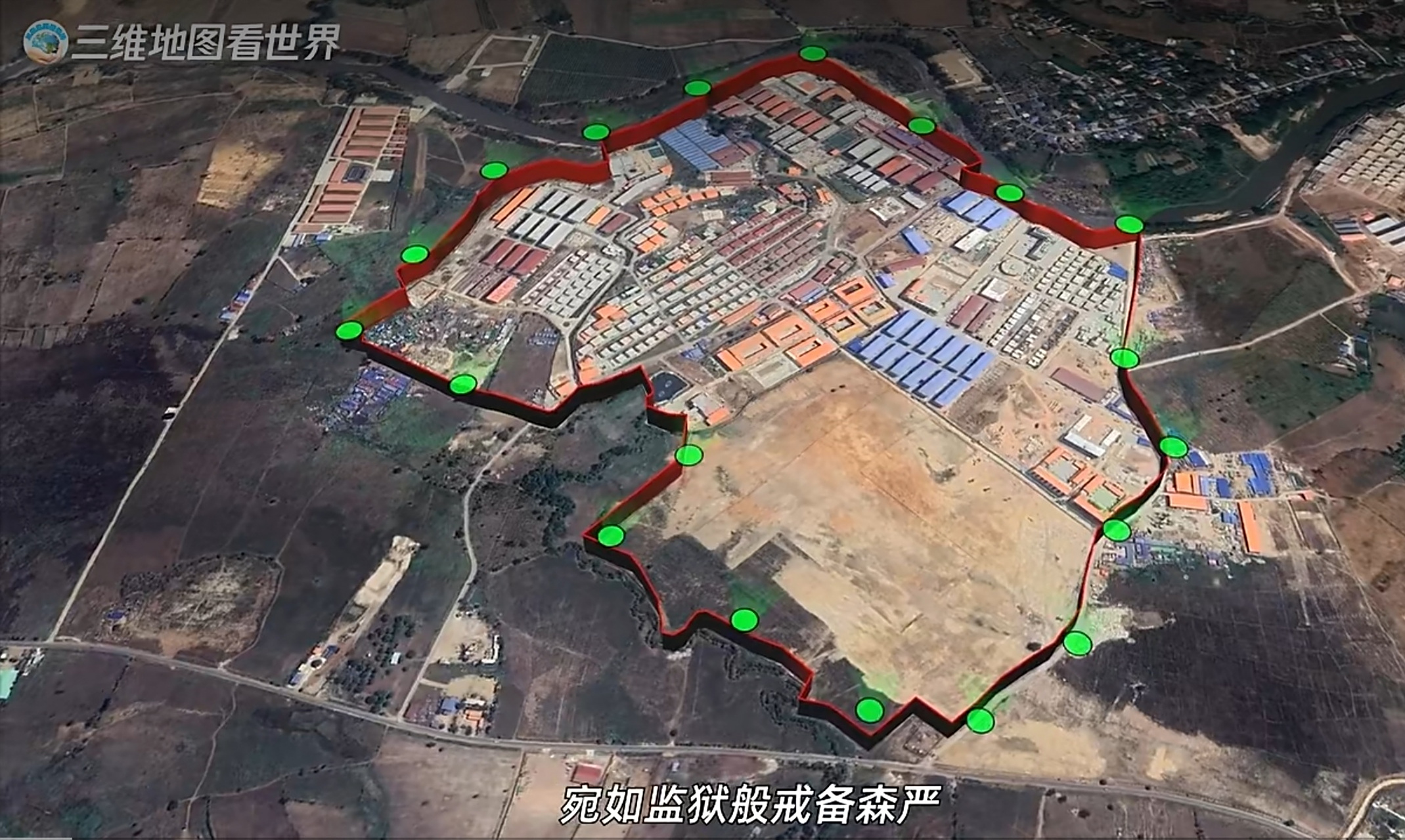 卫星地图看缅甸kk园区# 缅甸"kk园区"是位于泰缅边境妙瓦底镇的掌骗