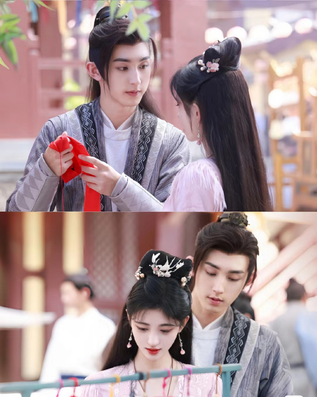 期待已久的两个颜值天花板搭戏了,鞠婧祎和郭俊辰新剧《花戎》终于要
