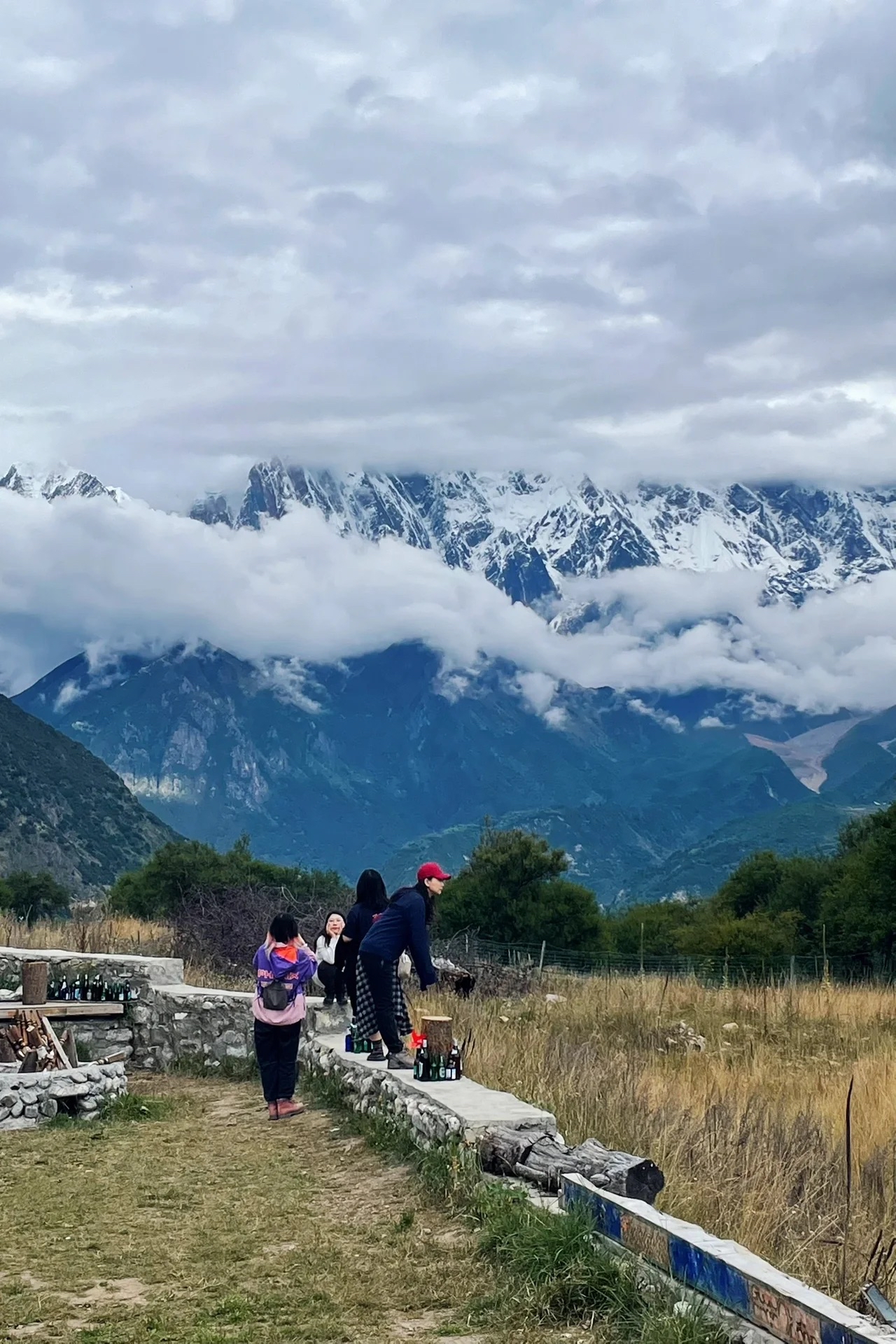 索松村三座雪山图片