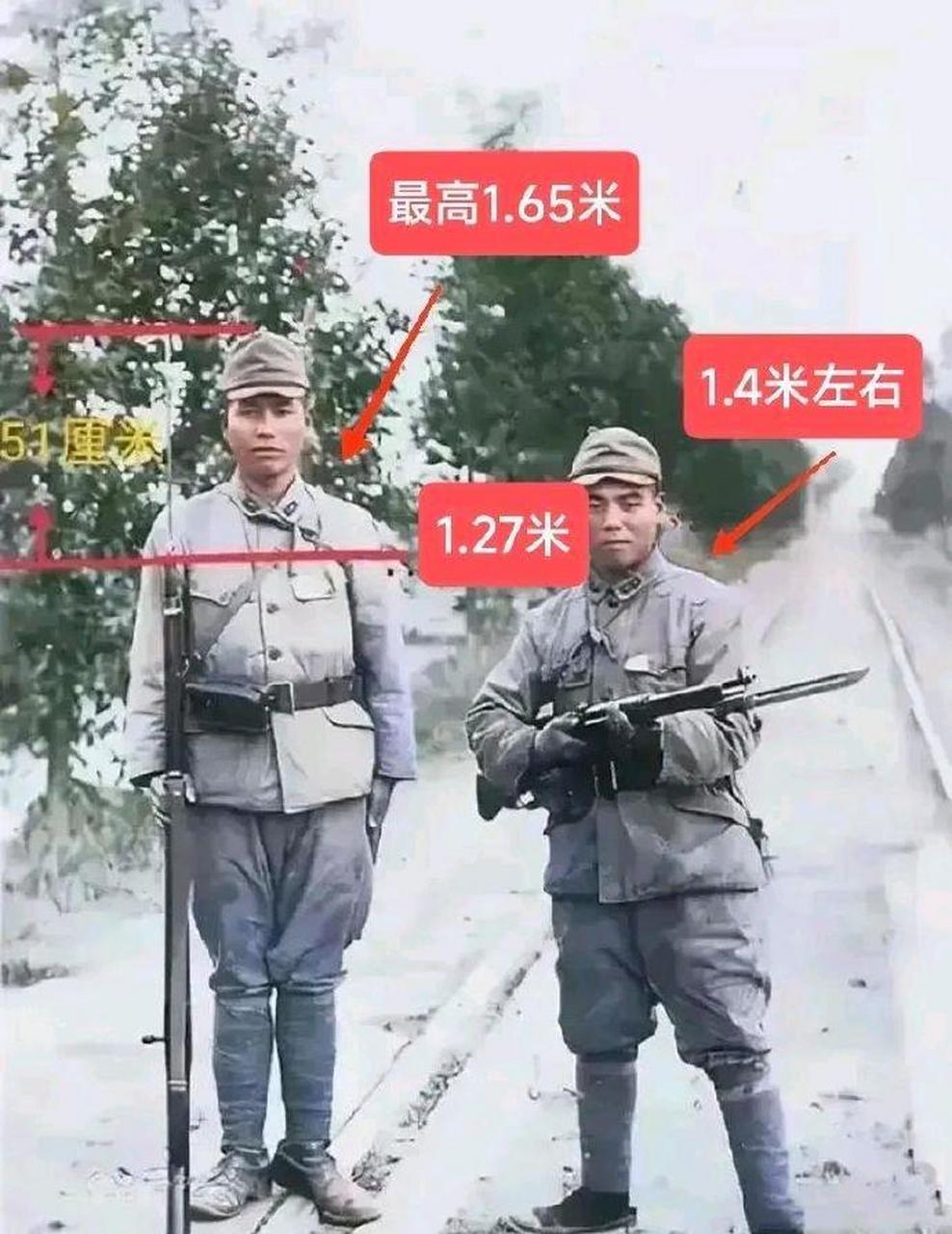 我们这老一辈人都叫日本矮子 按照官方的数据,抗战中日军士兵的平均