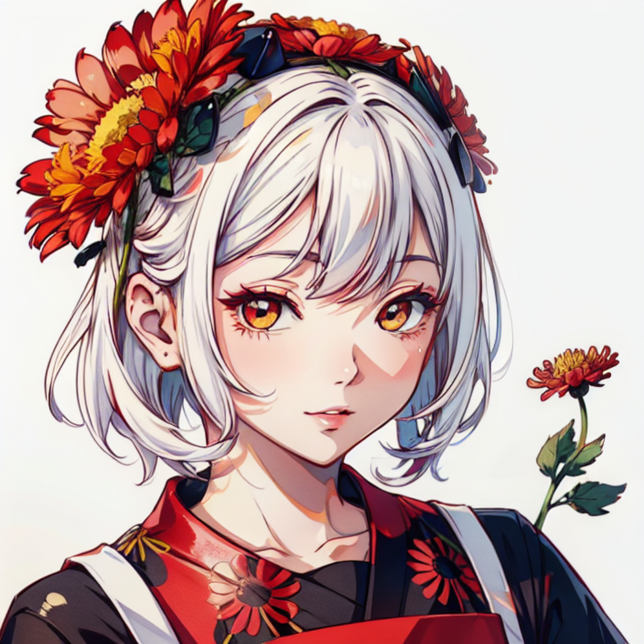 人淡如菊#菊花# #少女