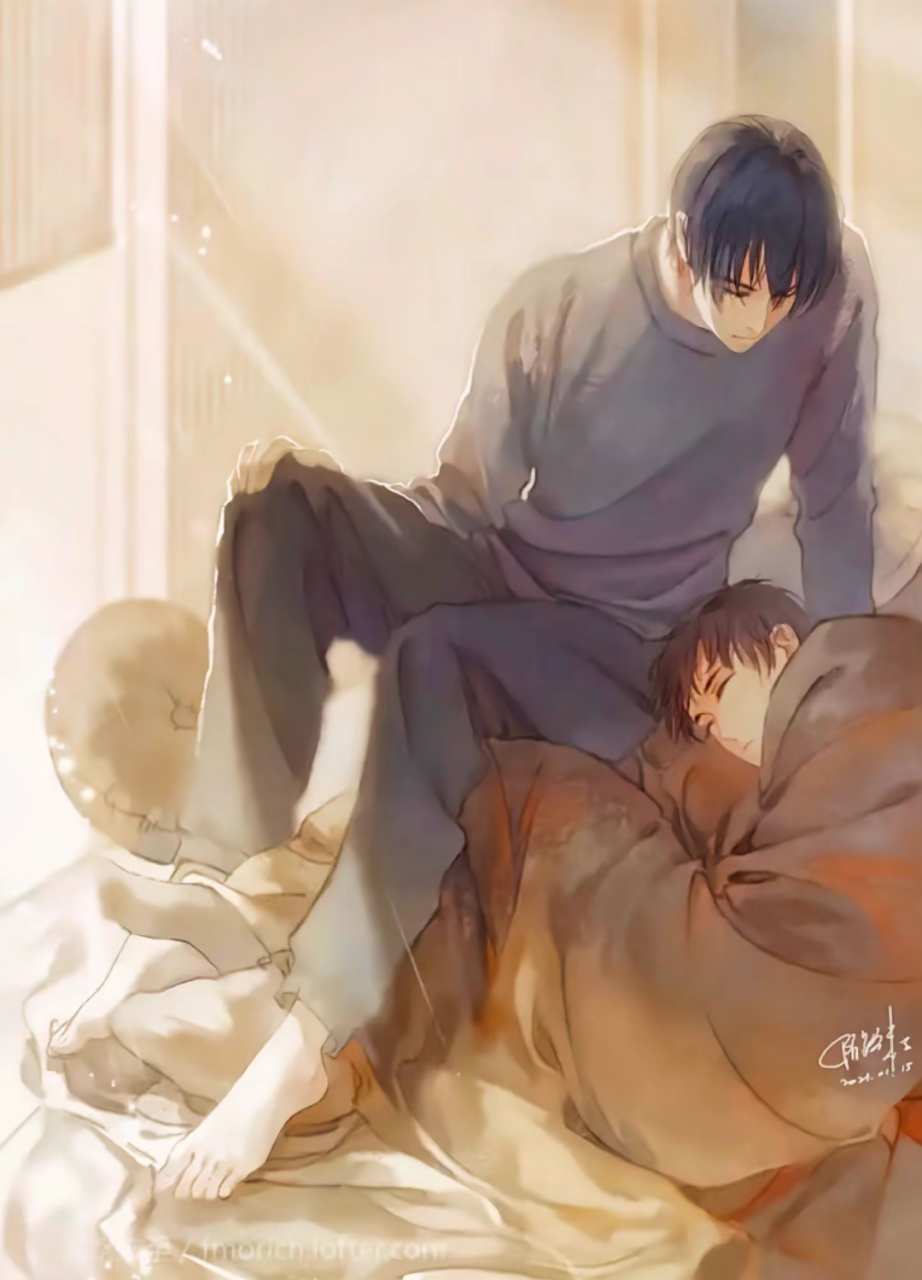 我也想睡在小哥旁边[可怜][可怜][可怜]~ #盗墓笔记# #瓶邪# (图片