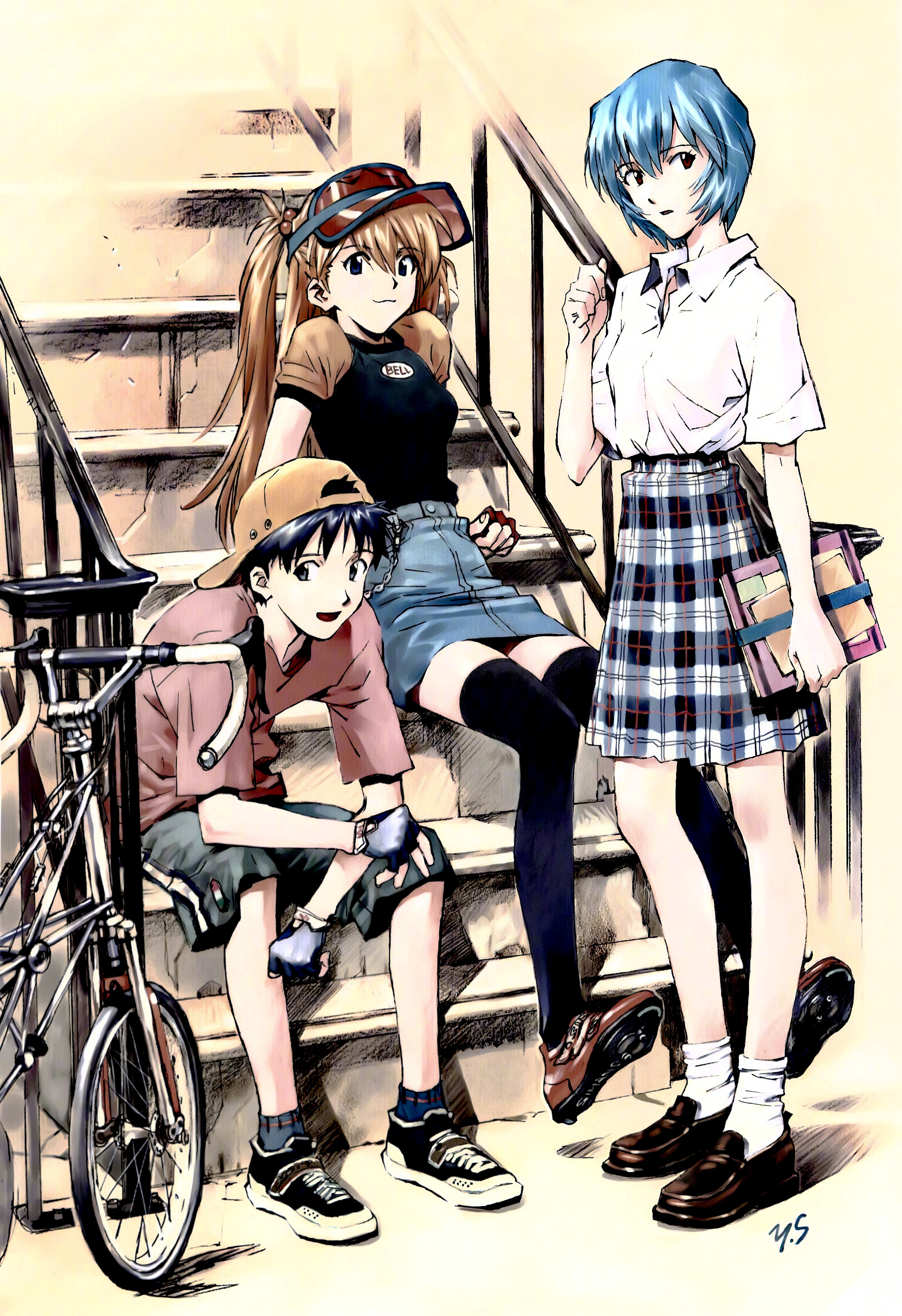 漫画家贞本义行《eva》原画作品欣赏