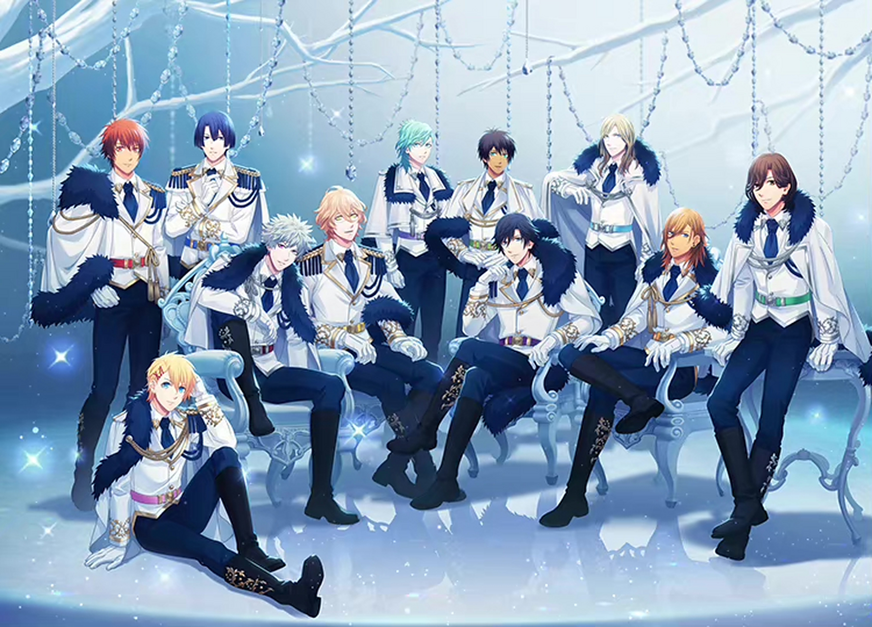 经典动漫# 「歌之王子殿下」ice crystal ver.特别网站视觉图