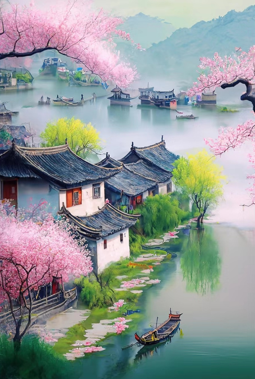 虚拟与现实碰撞,ai与春日相遇,用ai绘画出不一样的