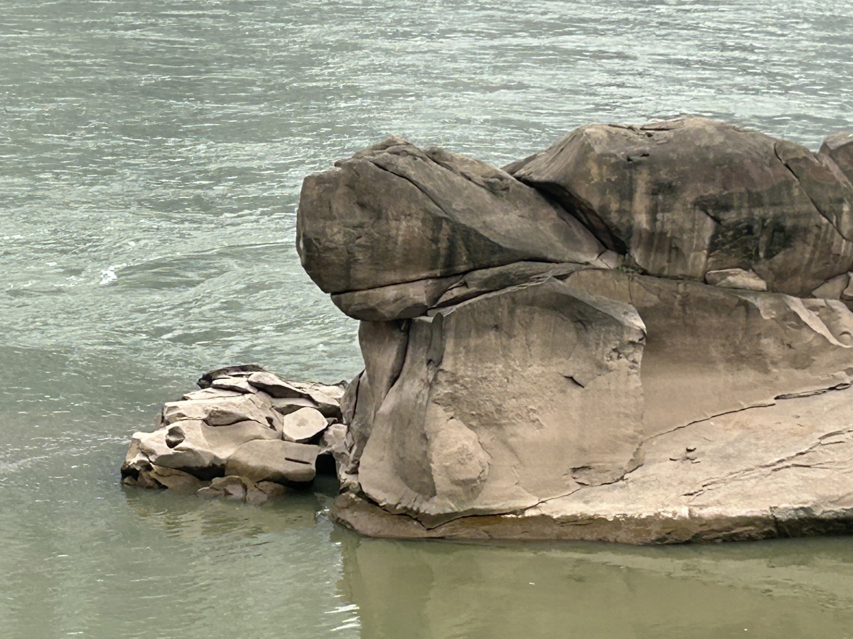 重庆不仅有乌龟石,还有放生台.