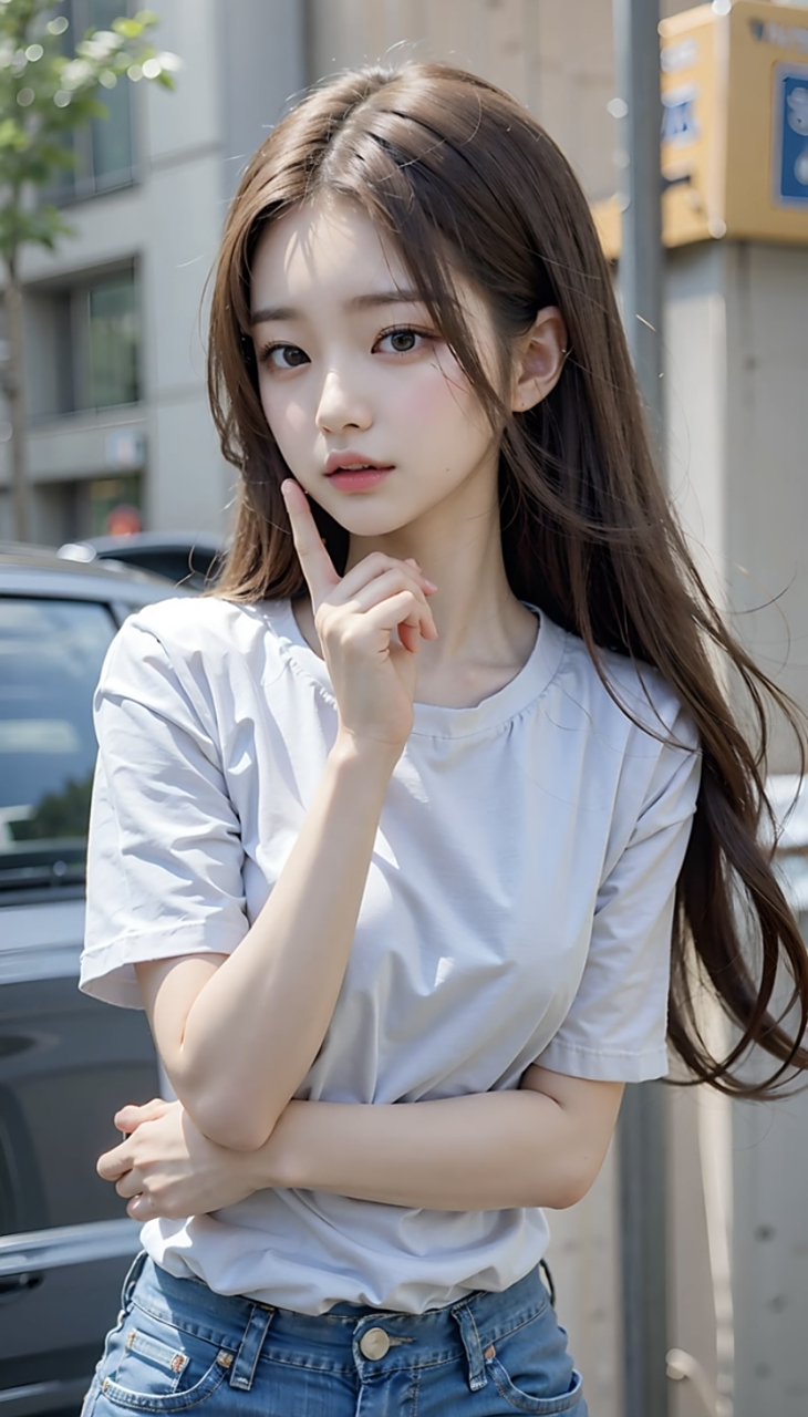 女大学生# #养眼美女# #ai绘画