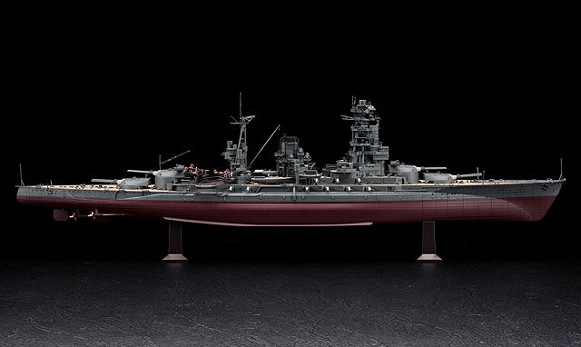 军模欣赏:长谷川 1/350 长门号战列舰 1941年型