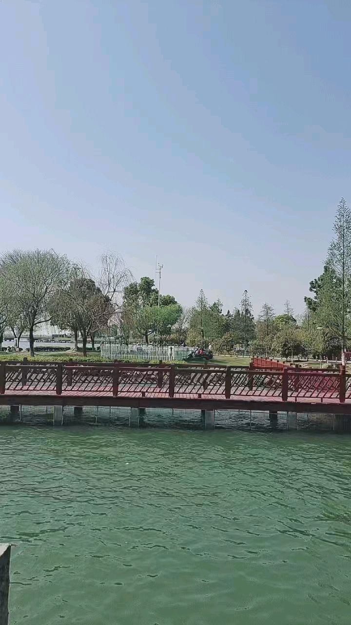 美丽的常熟昆承湖风景