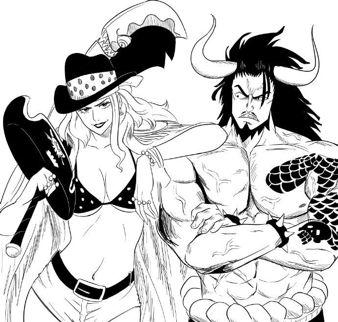 海贼王:凯多与大妈的爱情故事,海贼龙骑士夏洛特·玲玲